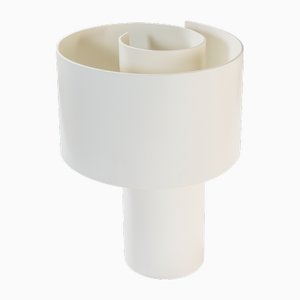 Mod. Spiralförmige Tischlampe aus Aluminium, Italien, 1970er