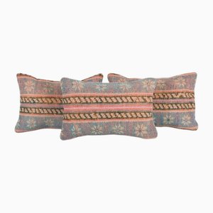Turkish Oushak Rug Pillow Covers, Set of 2