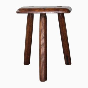 Brutalist Tripod Stool, 1950s