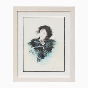 Riccardo Benvenuti, Young Face, Litografía, 1984