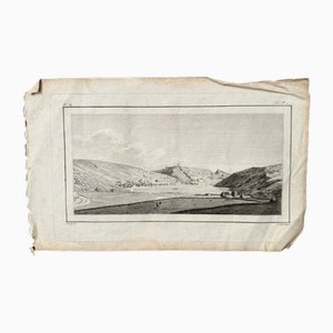 J. Couche and Geissler, Mountain Landscape, 1920s-1940s, Engraving