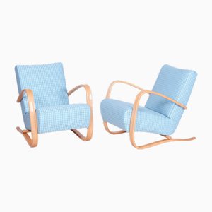Set of H-269 Armchairs attributed to Jindrich Halabala for Up Zavody, Czech, 1930s