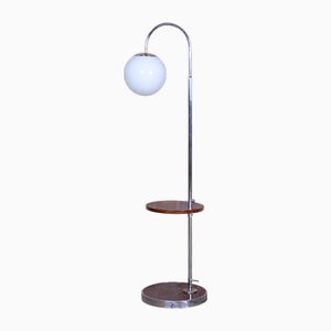 Lampadaire Bauhaus en Noyer par Hana Kučerová-Záveská, République Tchèque, 1930s