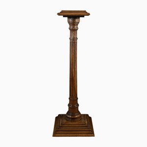 Nussholzsäule im Louis XVI Stil, 1920er