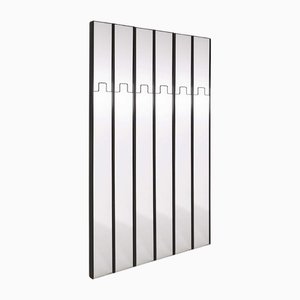 Gronda Wall Mirrors and Coat Rack by Luciano Bertoncini for Elco, 1970s, Set of 6