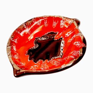 Mid-Century Modern Glasierte Keramikschale oder Catchall von Vallauris, Frankreich, 1960er-1970er