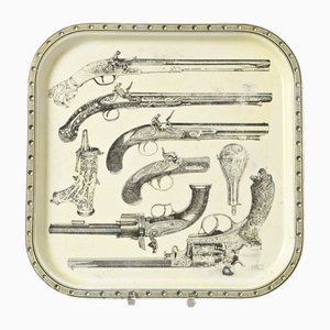 Bandeja de servicio vintage para pistolas, años 60