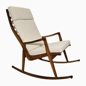 Mid-Century Schaukelstuhl aus Holz