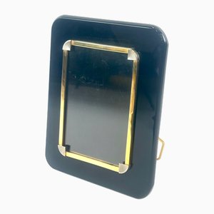 Art Deco Photo Frame in Bakelite and Brass, 1920s