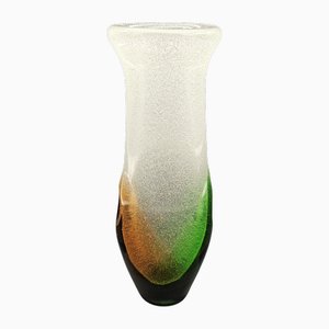 Vaso in vetro di Frantisek Spinar per Skrdlovice Glassworks, anni '60