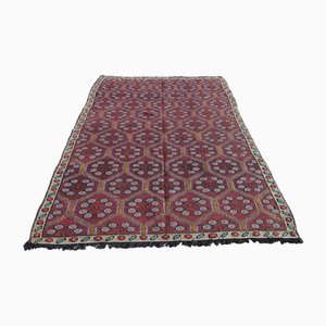 Vintage Turkish Handmade Wool Kilim Rug