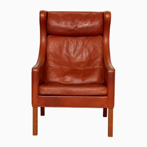 Sedia Wingback nr. 2204 di Børge Mogensen per Fredericia, anni '70