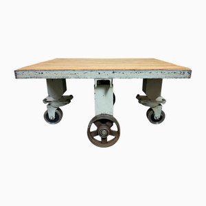 Carrello da caffè industriale grigio, anni '60