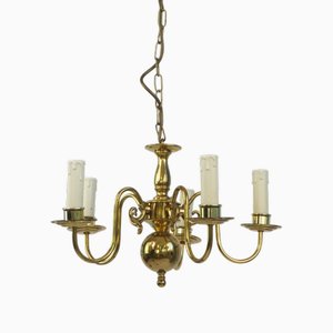 Lustre à 5 Bras en Laiton, Allemagne