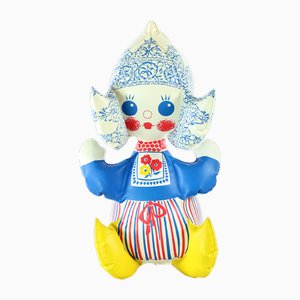 Bambola gonfiabile vintage di Libuse Niklova, Ex Cecoslovacchia, anni '70