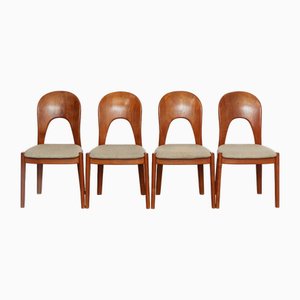 Morten Dining Chairs in Teak by Niels Kofoed for Kofoed Møbelfabrik, Denmark, 1960s, Set of 4