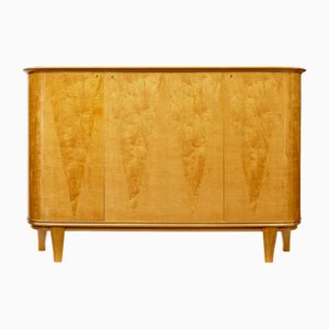 Mid-Century Scandinavian Birch Inlaid Sideboard, 1950s