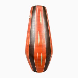Large German Ceramic Floor Vase attributed to Bay Keramik, 1970s