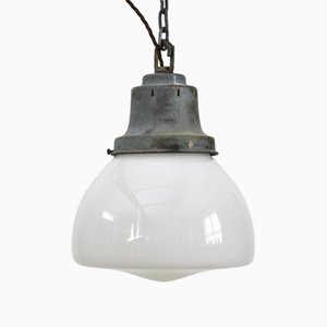 Vintage Church Opaline Pendant Light, 1930s