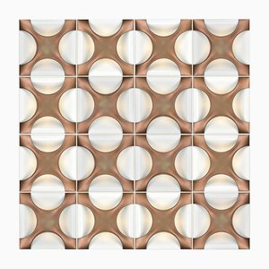 Composition of Oyster Wall Lamps by Rolf Krüger, 1960s, Set of 16