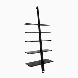 Italian Modern Black Steel Bookcase attributed to Philippe Starck for Baleri, 1984