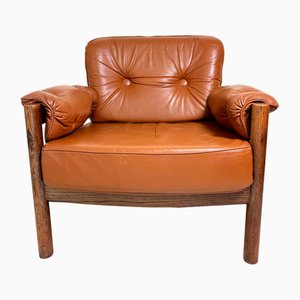 Set di divani, poltrone e tavolini in pelle, 8 pezzi, Scandinavia, anni '60