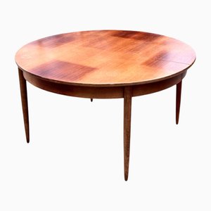 Mesa de comedor extensible escandinava vintage, años 60