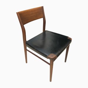 Sillas de comedor modelo 351 de teca de Georg Leowald para Wilkhahn, Alemania, 1956. Juego de 6