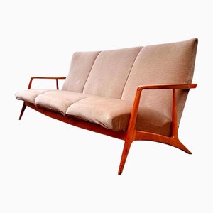 Sofá atribuido a Illum Wikkelsø para A / S Mikael Laursen, Dinamarca, años 50
