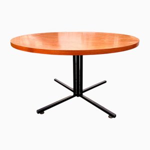 Round Dining Table in the style of Florence Knoll, 1950s-1960s