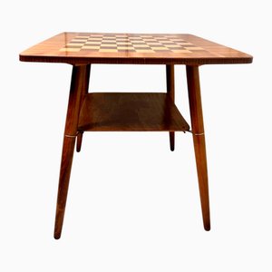 Mesa de ajedrez Mid-Century de estilo moderno, años 50