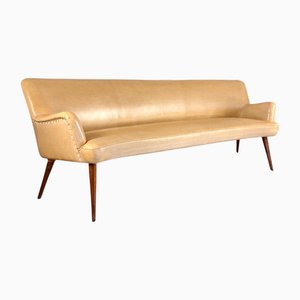Italian Mid-Century Modern Curved Sofa by Gio Ponti, 1950s
