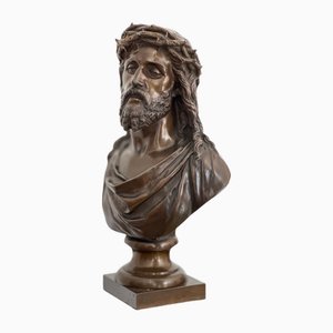 Jean R. Bulio, Bust of Jesus Christ, 1874, Bronze