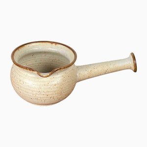 Mid-Century Danish Studio Pottery Bowl with Handle from Tversted Vendelbo Stentoj, 1960s