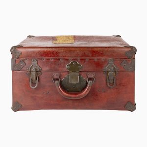 Pressed Cardboard Trunk Suitcase, 1920s