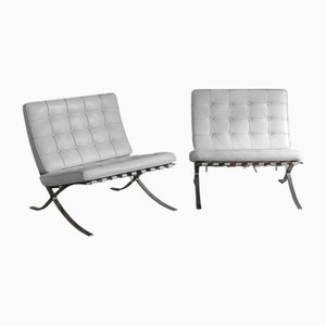 Sedie Mr90 Barcelona di Mies Van Der Rohe per Alivar, anni '90, set di 2