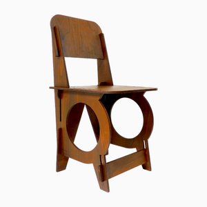 Silla Prototype suiza de contrachapado, años 80