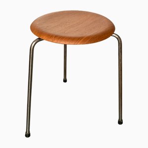 Dot Stool 3170 in Teak by Arne Jacobsen for Fritz Hansen, 1965