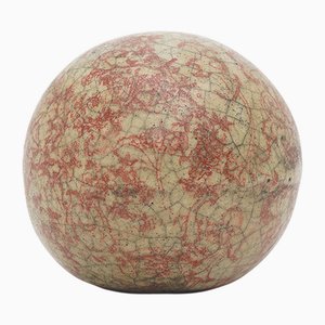 Crackle Glazed Ceramic Sphere with Decoration, 1960s