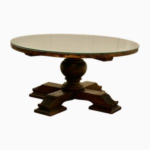 Carved Walnut Centre Coffee Table