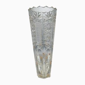 Vase Vintage en Cristal par Julia Glassworks, Pologne, 1970s