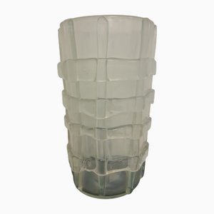 Large Iridescent Vase with Applications attributed to Ferro, Toso & Barovier