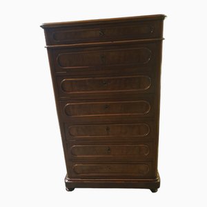 Large Walnut Chest of Drawers, 19th Century