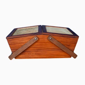 Cesta de recolección de granja rústica