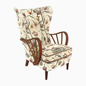 Scandinavian Elm Armchair, Swedish Modern, Sweden, 1940s