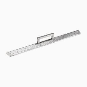 Antique British Silver Weighted Ruler by John Gloag Murdoch, 1910