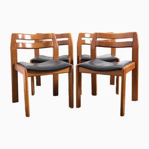 Vintage Italian Dining Chairs, 1960s, Set of 4