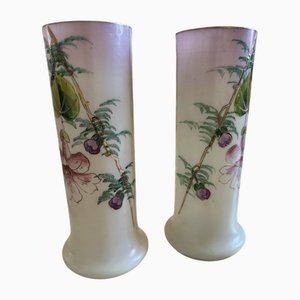 Glass Paste Vases, Set of 2