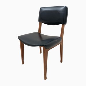 Fauteuil en Cuir Noir par Gio Ponti pour MIM Roma, 1960s