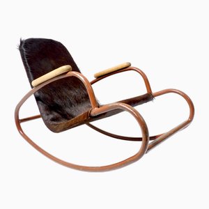 Sedia a dondolo per bambini Bauhaus vintage